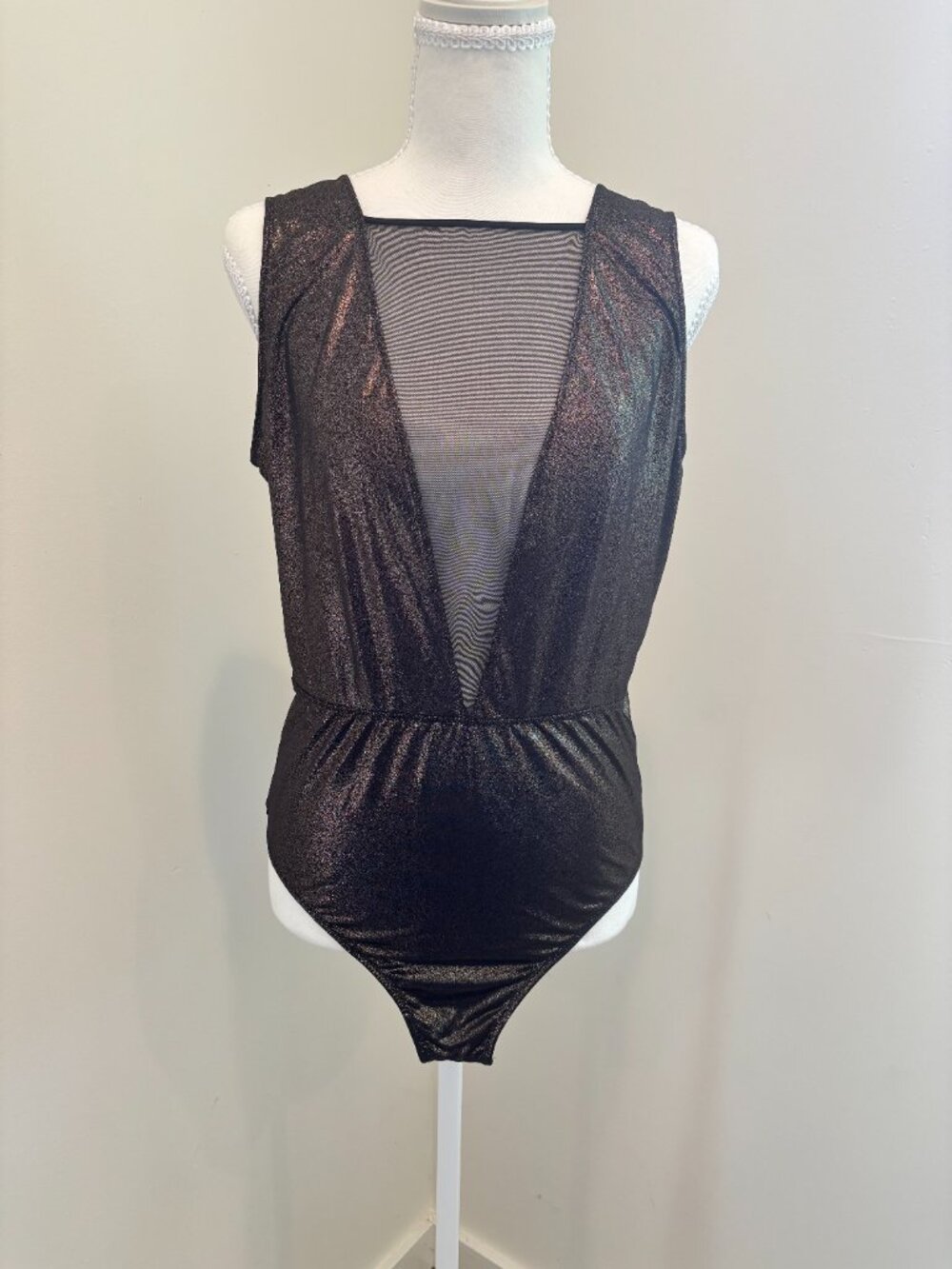 Victoria's Secret‎ Very Sexy Mesh Plunge Teddy Bodysuit